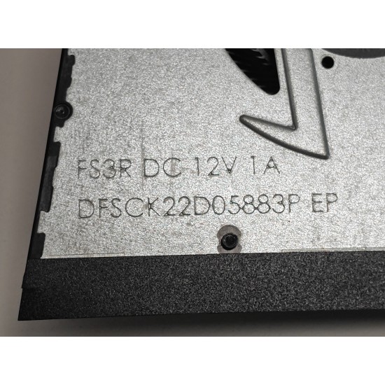 Cooler placa video Laptop Gaming, Asus, TUF A16 FA607P, FA607PI, FA607PV, FA607PU, 13NR0HW0M02011, DFSCK22D05883P-FS33, 6033B0131501, 12V, 1A, GPU