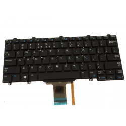 Tastatura compatibila Laptop, Dell, XPS 12 9250, T02H, T02H001, iluminata, neagra, layout US
