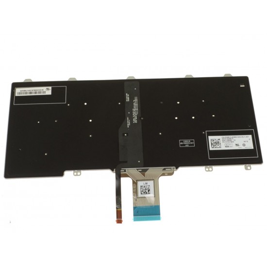 Tastatura compatibila Laptop, Dell, XPS 12 9250, T02H, T02H001, iluminata, neagra, layout US