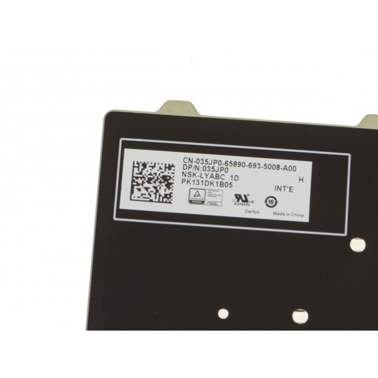 Tastatura compatibila Laptop, Dell, XPS 12 9250, T02H, T02H001, iluminata, neagra, layout US
