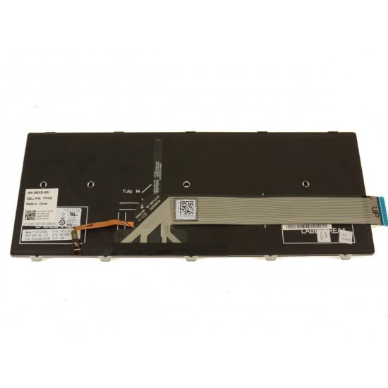 Tastatura Laptop, Dell, Inspiron 14 3473, P76G, P76G004, 9MPVP, 09MPVP, iluminata, neagra, layout US