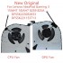 Set coolere Laptop Gaming, Lenovo, IdeaPad 3 16ARH7 Type 82SC, 5H40S20574, DFS5K223052833 FPKX, DFS5K221153713 FPKW, 5V, 0.5A