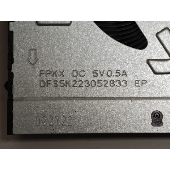 Set coolere Laptop Gaming, Lenovo, IdeaPad 3 16ARH7 Type 82SC, 5H40S20574, DFS5K223052833 FPKX, DFS5K221153713 FPKW, 5V, 0.5A