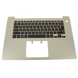 Carcasa superioara cu tastatura palmrest Laptop, Dell, Inspiron 15 5585, P77F, P77F002, KYYM7, 0KYYM7, K8HH4, 0K8HH4, 46M.0F8CS.0055, 460.0F808.0003, argintie