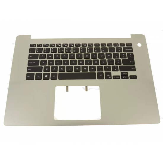 Carcasa superioara cu tastatura palmrest Laptop, Dell, Inspiron 15 5580, P77F, P77F001, KYYM7, 0KYYM7, K8HH4, 0K8HH4, 46M.0F8CS.0055, 460.0F808.0003, argintie