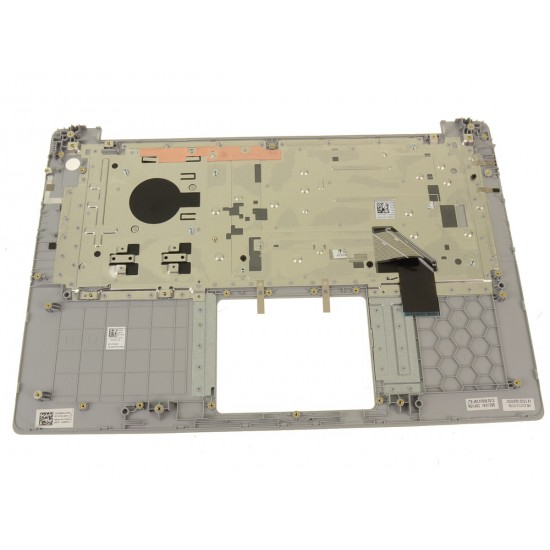 Carcasa superioara cu tastatura palmrest Laptop, Dell, Inspiron 15 5580, P77F, P77F001, KYYM7, 0KYYM7, K8HH4, 0K8HH4, 46M.0F8CS.0055, 460.0F808.0003, argintie