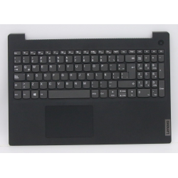 Carcasa superioara cu tastatura palmrest Laptop, Lenovo, IdeaPad 3 15IML05 Type 81WB, 5CB0X57453,AM1JV000300, AP1JV000510, FA1JV000500, EC1JV000200, Iron Grey, layout UK