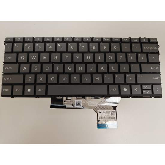 Tastatura Laptop 2-in-1, HP, Envy X360 13-BF, 13T-BF, TPN-C161, N15667-141, iluminata, gri, layout US