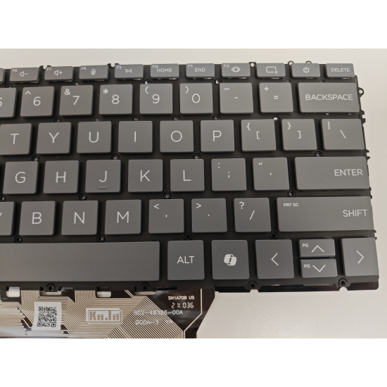 Tastatura Laptop 2-in-1, HP, Envy X360 13-BF, 13T-BF, TPN-C161, N15667-141, iluminata, gri, layout US