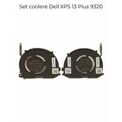 Set coolere Laptop, Dell, XPS 13 Plus 9320, P151G, P151G001, WRH5K, 0WRH5K, XTRJG, 0XTRJG, EG50040S1-CQ40-S9A, DC28000W0SL, EG50040S1-CQ50-S9A, DC28000W1SL, ND55C98-21A05, DC28000W1DL, ND55C97-21A04, DC28000W0DL, 5V, 0.29A