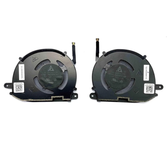 Set coolere Laptop, Dell, XPS 13 Plus 9320, P151G, P151G001, WRH5K, 0WRH5K, XTRJG, 0XTRJG, EG50040S1-CQ40-S9A, DC28000W0SL, EG50040S1-CQ50-S9A, DC28000W1SL, ND55C98-21A05, DC28000W1DL, ND55C97-21A04, DC28000W0DL, 5V, 0.29A