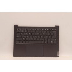 Carcasa superioara cu tastatura palmrest compatibila Laptop, Lenovo, Yoga Slim 7 Pro 14IHU5 Type 82NC, 5CB1J23641, AM2T1000210, EL2KF000B00, iluminata, Slate Grey, layout US