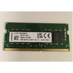 Memorie RAM Laptop, Kingston, 16GB, 1Rx8, DDR4, PC4-25600, 3200MHz, 1.2V, K1CXP8-MIB, CL22, Non-ECC, SODIMM, 260 pini