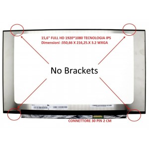 Display Laptop, Dell, Inspiron 15 7560, 7570, 7572, 7580, 7591, 6N3YH, 06N3YH, DV5C5, LM156LFCL, 15.6 inch, LED, slim, Full HD, 1920x1080, IPS, 350mm latime, 60Hz, 30 pini