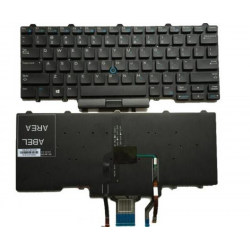Tastatura Laptop, Dell, Latitude 14 E5450, E5470, E7450, E7470, E7480, 3340, 3350, 5480, 5490, 5491, 5495, 7480, 7490, 04VMV0, 4VMV0, 0D19TR, D19TR, dual point, cu iluminare, layout US