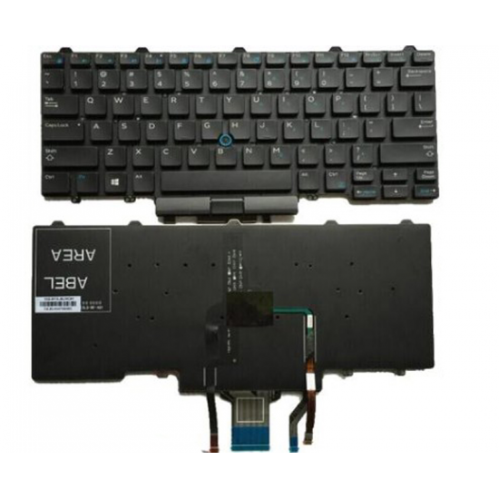 Tastatura Laptop, Dell, Latitude 14 E5450, E5470, E7450, E7470, E7480, 3340, 3350, 5480, 5490, 5491, 5495, 7480, 7490, 04VMV0, 4VMV0, 0D19TR, D19TR, dual point, cu iluminare, layout US Tastaturi noi