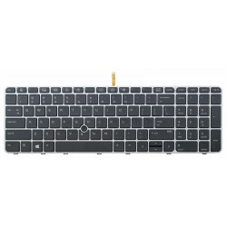 Tastatura Laptop, HP, EliteBook 755 G4, 850 G4, iluminata, layout US, cu mouse pointer