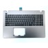 Carcasa superioara cu tastatura palmrest Laptop, Asus, P550, P550CA, P550CC, P550LA, P550LC, P550LD, P550LN, 90NB00T1-R31US0, gri, layout US