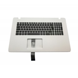 Palmrest carcasa superioara cu tastatura Asus X751 US alb