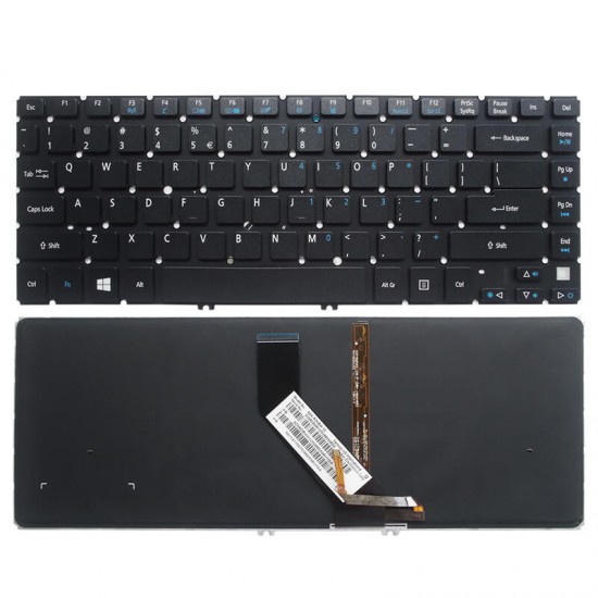 Tastatura Laptop Acer Aspire V7-481 iluminata fara rama us Tastaturi noi