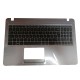 Carcasa superioara cu tastatura palmrest Laptop, Asus, X540, X540L, X540S, X540LA, X540LJ, X540SA, X540SC, 90NB0B01-R30680, gri, layout US Tastaturi sh