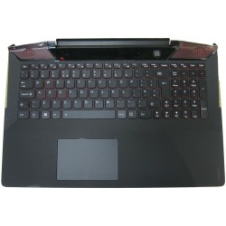 Carcasa superioara cu tastatura Laptop, Lenovo, Y700-15ISK Type 80NV, Y700-15ACZ Type 80NY, AP0ZF000300, 5CB0K25517, cu iluminare, layout UK