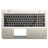 Carcasa superioara cu tastatura palmrest Laptop, Asus, X541, X541U, X541UV, X541S, X541SA, X541SC, X541N, X541NC, auriu