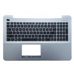 Carcasa superioara cu tastatura palmrest Laptop, Asus, X555LB, US, gri, v1