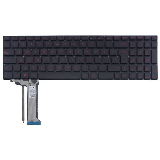 Tastatura Laptop, Asus, ROG GL551, GL551J, GL551JK, GL551JM, GL551JW, GL551JX, enter mare, layout UK