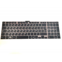 Tastatura Laptop, Toshiba, Satellite C850-17W, rama argintie