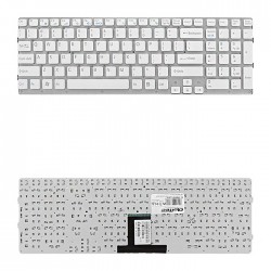 Tastatura Laptop, Sony, Vaio VPC-EB, VPCEB, PCG-71211M, PCG-71212M, PCG-71311M, PCG-71312M, fara rama, alba, layout US