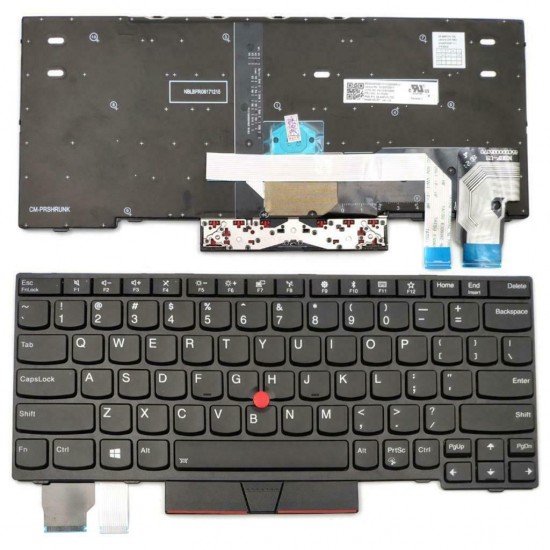 Tastatura Laptop, Lenovo, ThinkPad X280, A285, X390, X395, L13 Gen 1, 01YP200, SN20P33911, US, iluminata Tastaturi noi