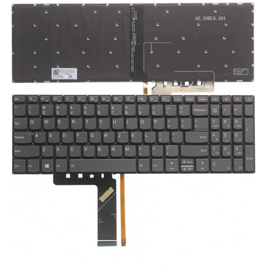 Tastatura Laptop, Lenovo, IdeaPad 320-17AST Type 80XW, iluminata, layout US Tastaturi noi