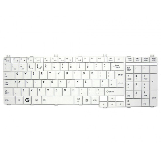 Tastatura Laptop, Toshiba, C660, alba Tastaturi noi