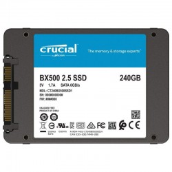 Solid-State Drive (SSD) Crucial BX500, 240GB, 3D NAND, SATA 2.5 inch Solid-State Drive (SSD) Crucial BX500, 240GB, 3D NAND, SATA 2.5 inch
