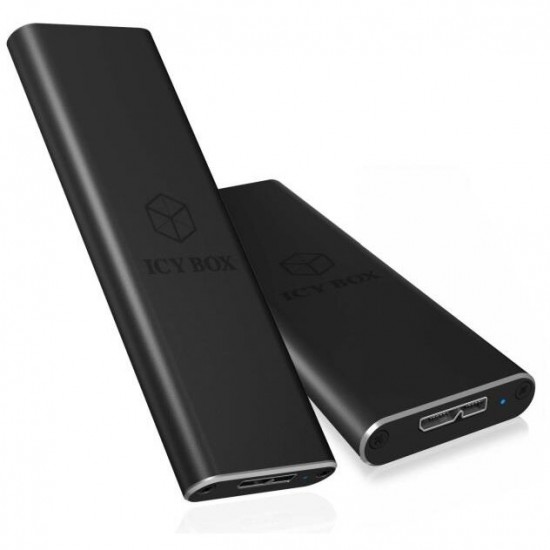 ICYBOX EXTERNAL ENCLOSURE FOR M.2 SATA SSD, USB 3.0, BLACK Accesorii Laptop