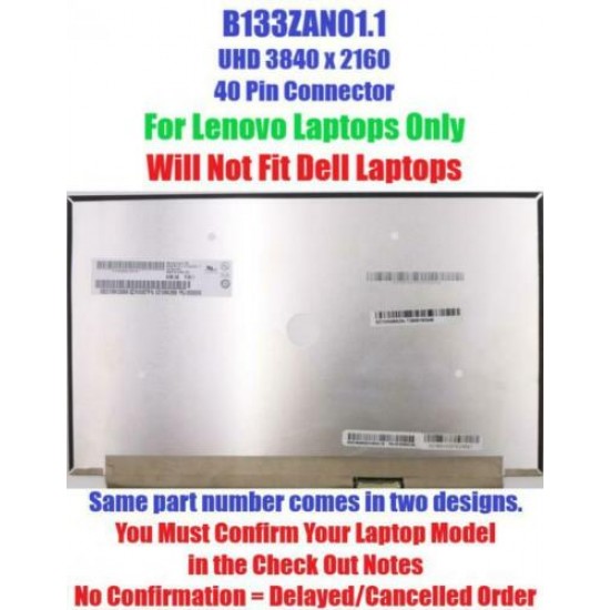 Display Laptop, Lenovo, Yoga 720-13 5D10M42888, B133ZAN01.1, P/N ST50M60348, 13.3 inch, slim, 40 pini, UHD Display Laptop