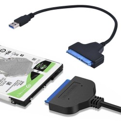 Cablu adaptor SATA la USB 3.0 22pin 2.5 inch pentru transfer de date HDD / SSD Laptop