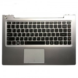 Carcasa superioara cu tastatura palmrest Laptop, Lenovo, IdeaPad U330, U330P, U330T, argintie