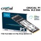 Solid State Drive SSD, Crucial, P1, 1TB, NVMe PCI Express 3.0 x4, M.2 2280, CT1000P1SSD8 SSD