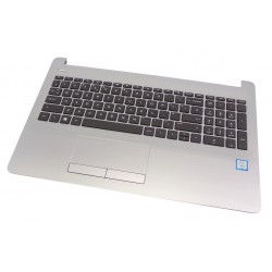 Carcasa superioara cu tastatura palmrest Laptop, HP, Pavilion 250 G6, 255 G6, 256 G6, 15-BS, 15-BW, 15-BP, 15T-BR, 15T-BS, 15-BR, argintie, layout US