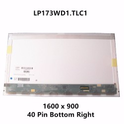 Display Laptop, HP, DV7-3000, 17.3 inch, 40 pini, rezolutie HD+ 1600x900, conector dreapta