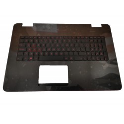 Carcasa superioara cu tastatura iluminata palmrest laptop, Asus, N751, N751J, N751JX, N751JK, N751JM, layout SP