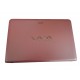 Capac Display cu balamale Laptop, Sony, Vaio SVE15, SVE151, SVE152, SVE153, 3FHK5LN020, roz Carcasa Laptop