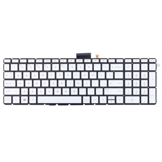 Tastatura Laptop, HP, Pavilion 17-W, 17T-W, TPN-Q174, iluminata, argintie, layout US Tastaturi noi