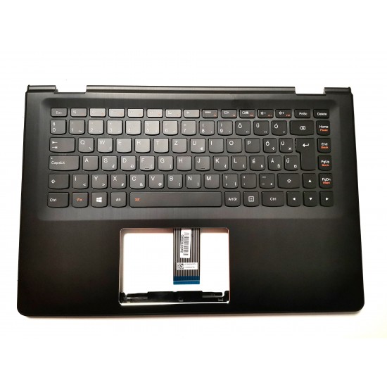 Carcasa superioara cu tastatura palmrest Laptop, Lenovo, Yoga 500-14, 500-14IBD, 500-14IHW, 500-14ISK, layout HU Carcasa Laptop