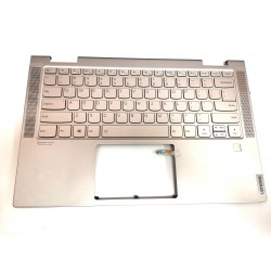 Carcasa superioara cu tastatura palmrest Laptop, Lenovo, Yoga C740-14IML Type 81TC, 5CB0U43983, AM1FG000110, auriu