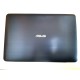 Capac compatibil display cu ornament si rama Laptop, Asus, K555, K555L, K555LN, V555L, FL5800L, X555L, A555L, V555L, albastru metalic