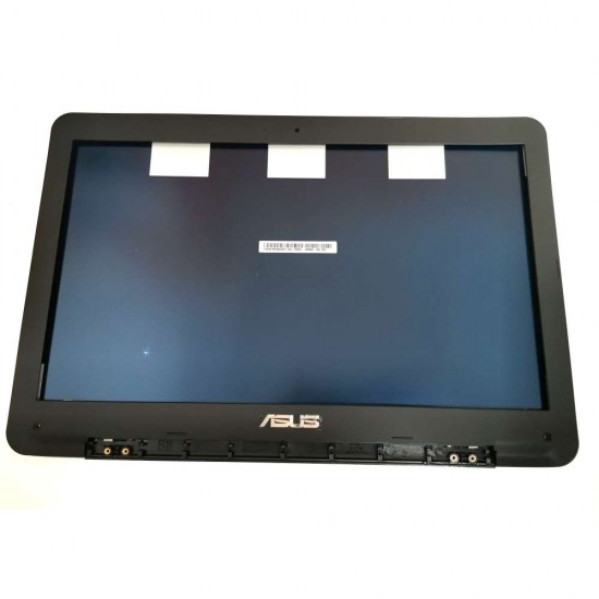 Capac compatibil display cu ornament si rama Laptop, Asus, K555, K555L, K555LN, V555L, FL5800L, X555L, A555L, V555L, albastru metalic