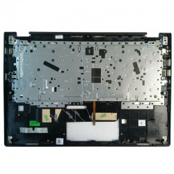 Carcasa superioara cu tastatura iluminata, palmrest Laptop, Lenovo, Flex 6-14IKB Type 81EM, AP173000900, gri inchis, finger print